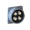Złącze wielostykowe przemysłowe 4-pinowe, panelowe Gniazdo Bulgin