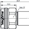 N-terminating resistor, 50 Ω, 25 dB, 6 GHz, 1 W, 100024165