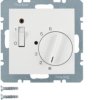 B.3/B.7 Regulator temperatury pomieszczenia styk zwierny przycisk element centralny z wyłącznikiem i diodą biały 20301909 HAGER