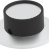 Rotary knob, 6.35 mm, plastic, black, Ø 36.1 mm, H 15.1 mm, 1437625-5