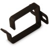 Cable guide bracket, 1 U, (W x H x D) 60 x 45 x 44 mm, black, DN-19 ORG-1-SW