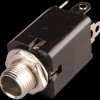 Jack socket, 6.3 mm mono, closed, switch contact