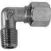 Angle screw-in fitting, L 44 mm, 160 bar, steel, galvanized, for pipe systems, 112183