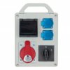 Rozdzielnica prznośna R-BOX 240R 4S 1x32A/5P 2x250V, wył. 0/1, puste okno IP44 B.1711RW