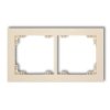 Deco Ramka Podwójna Beżowy 1Dr-2
