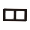Ramka 2-krotna, wenge, efekt drewna, Sedna Elements SDD381802