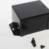 Aluminum enclosure, (L x W x H) 69 x 56 x 41 mm, black (RAL 9005), IP32, 1411FBBBK