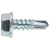 Sealey SDHX4213 Self Drilling Screw 4.2 x 13mm Hex Head Zinc DIN 7504K Pack 100