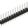 Pin header, 12 pole, pitch 2.54 mm, straight, black, 10048178