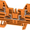 Through terminal block, push-in connection, 2.5 mm², 24 A, 8 kV, orange, 2847500000