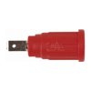 Gniazdo panelowe bezp. 4mm wcisk. SEPB1773-R 24A CATII 1,5kV czerwony