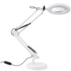 Lampka Biurkowa Kreślarska Stołowa Led 7W Cct Usb Ściemnialna Luca Biała...