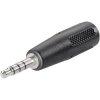 TruComponents 200749 Adapter Jack plug 3.5mm - Jack socket 3.5mm Stereo Pins:4