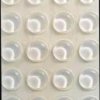 Transparent self-adhesive rubber bumper pads, 86 pieces, Ø 12 mm