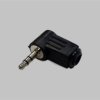 BKL Electronic 1107005 Złącze męskie jack 3,5 mm złącze męskie kątowe Ilość styków: 3 stereo czarny 1 szt.