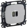 Legrand Gniazdo USB Valena Life Allure aluminiowy 754967