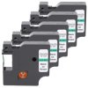 Taśma 5x D1 45019 do drukarki DYMO 12mm 7m zielona taśma czarny nadruk /5szt./