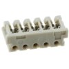 Socket header, 5 pole, pitch 2 mm, straight, gray, 2-179694-5