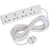 SMJ B4W5MP Extension Lead 240V 4-Way 13A 5m
