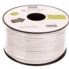 Przewód głośnikowy CU 2x0,5 OFC biały 15101 /100m/