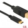 83666 Delock cable USB 2.0 C male > B male 3 m