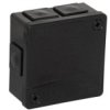 Puszka Natynkowa Z Zaciskami 6 Wlotów Viplast Vp-22 Czarna Ip55 86X86x40mm...