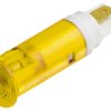 Lampka kontrolna do montażu panelowego 12 → 14V, Żółta 10mm LED Signal Construct
