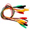Set of 30 crocodile clips: Electrical clamps for Arduino kit, breadboard & multimeter, 12V, ideal for experiments (50cm)