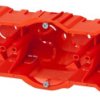 Puszka podtynkowa PK-3x60 regips 3x60mm głęboka z wkrętami czerwona 0287-00