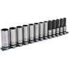 Sealey AK2745B Socket Set 13pc 1/2"Sq Drive Deep Lock-On 6pt Metric Black Series