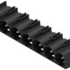 Pin header, 7 pole, pitch 7.62 mm, angled, black, 1472290000