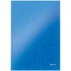 Leitz Notebook WOW A4 Ruled with Hardcover 90g/80 Sheets blue