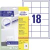 Avery-Zweckform 6171 All-purpose Labels 64x45mm 540 pc(s) Permanent White Paper
