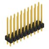 Pin header, 20 pole, pitch 2.54 mm, straight, black, SL 22 190 20 G