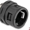 60456 Conduit Fitting with brass external thread M32 black 2 pieces