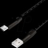 CU0158 Sync and charging cable, USB-A -> micro B, 1.0 m, ruler, black