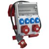 Rozdzielnica budowlana na stojaku zabezpieczona SET-S/FI przenośna z gniazdami 16A 32A CEE MENNEKES 4x230V rozdzielnia elektrycz