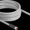 80552 M12 Cable L-coded 5 pin male right angled to female straight PUR
