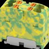 1765186 PTFIX distributor block, 4x1.5, green/yellow