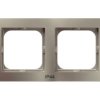 AS Ramka 2 podwójna do wyłączników IP-44 satyna light RH-2G/45 OSPEL