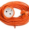 Przedłużacz ogrodowy 1-gniazdo b/u 10m /H05VV-F 2x1/ pomarańczowy P01310