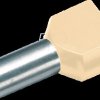 187743 Twin-Aderendhülse isoliert 2x10,0 mm²/14 mm, elfenbein, 100er Pa