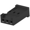 Socket housing, 3 pole, pitch 2.54 mm, straight, blue, 281838-3