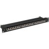 Patch panel RACK 19 kat.7 24p FTP 1U czarny LANBERG
