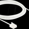 80776 RJ45 Network Cable Cat.6 UTP Ultra Slim 3 m white with short plu