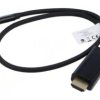 CA-CMHD10CU-0005BK Adapter USB 3.2 HDMI wtyk,USB C wtyk złocony 0,5m czarny