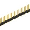 Pin header, 30 pole, pitch 2.54 mm, straight, black, 10054200