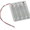 Koszyk baterie 4xAA pokrywa z wyłącznikiem clear