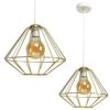 Lampa Wisząca Lupo White/Gold 1Xe27 Mlp6266 Milagro