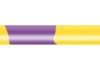 PVC-switching strand, highly flexible, LiYv, 0.14 mm², 18 x 0.1 mm, yellow/purple, outer Ø 1.1 mm, BYB-5-92F5395